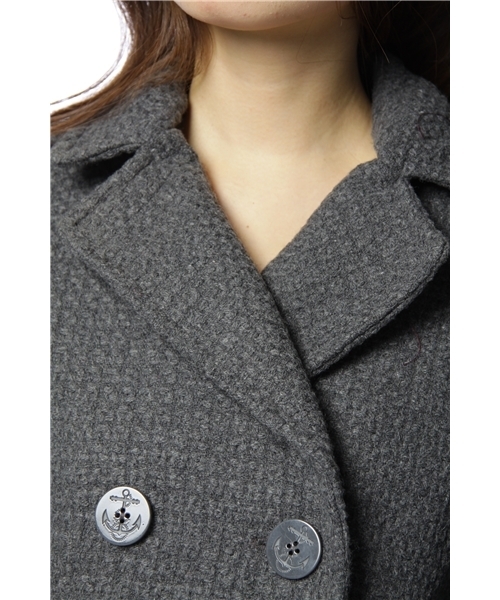 earth music&ecology（アースミュージックアンドエコロジー）の「4ﾂ釦P/ｺｰﾄ（ピーコート・レディース・チャコールグレー/ネイビー・SMALL/MEDIUM）」の6枚目の写真