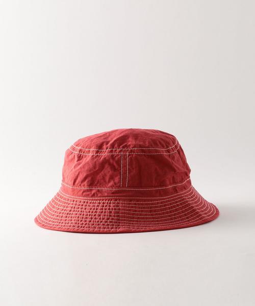 Steven Alan（スティーブンアラン）の「＜Steven Alan＞ G/DYE BUCKET HAT/ﾊｯﾄ ◆（ハット・メンズ・ナチュラル/レッド/ネイビー・FREE）」の4枚目の写真