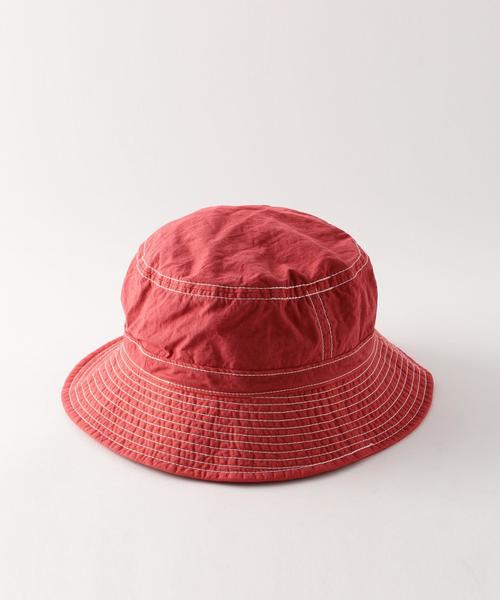 Steven Alan（スティーブンアラン）の「＜Steven Alan＞ G/DYE BUCKET HAT/ﾊｯﾄ ◆（ハット・メンズ・ナチュラル/レッド/ネイビー・FREE）」の5枚目の写真