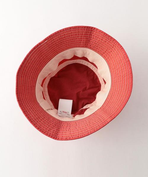 Steven Alan（スティーブンアラン）の「＜Steven Alan＞ G/DYE BUCKET HAT/ﾊｯﾄ ◆（ハット・メンズ・ナチュラル/レッド/ネイビー・FREE）」の7枚目の写真