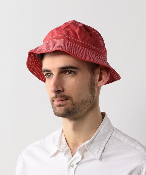 Steven Alan（スティーブンアラン）の「＜Steven Alan＞ G/DYE BUCKET HAT/ﾊｯﾄ ◆（ハット・メンズ・ナチュラル/レッド/ネイビー・FREE）」の9枚目の写真