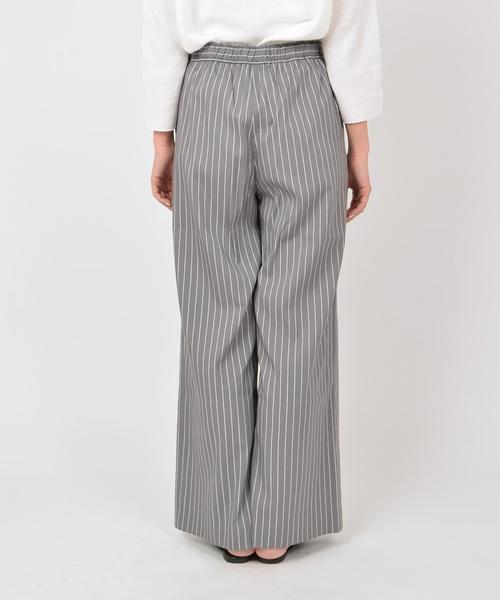 liflattie ships（リフラティ シップス）の「【手洗い可能】liflattie ships:ストライプ イージー パンツ ◇（その他パンツ・レディース・ベージュ/グレー・SMALL/MEDIUM）」の3枚目の写真