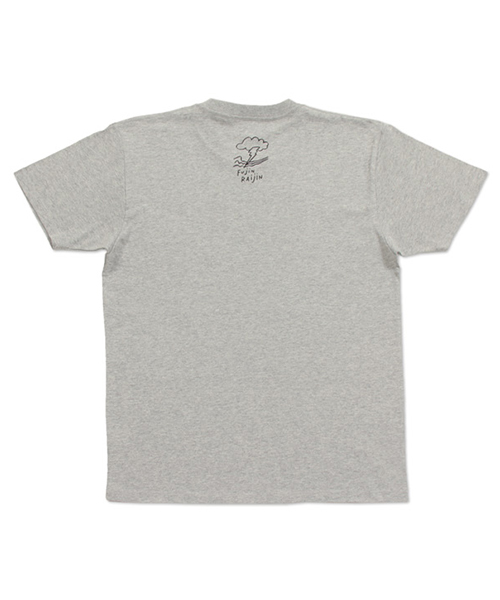 Design Tshirts Store graniph（デザイン　ティーシャツ　ストア　グラニフ）の「ベーシックTシャツ/フージンライジン（Tシャツ/カットソー・メンズ・ヘザーグレー・X-SMALL/SMALL/MEDIUM/LARGE/X-LARGE）」の4枚目の写真