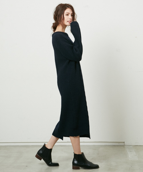 PICHE ABAHOUSE(ピシェ アバハウス)の「【WEB別注】サイドゴアブーツ(ブーツ・レディース・ダークブラウン/ブラック・MEDIUM/LARGE/SMALL)」の14枚目の写真