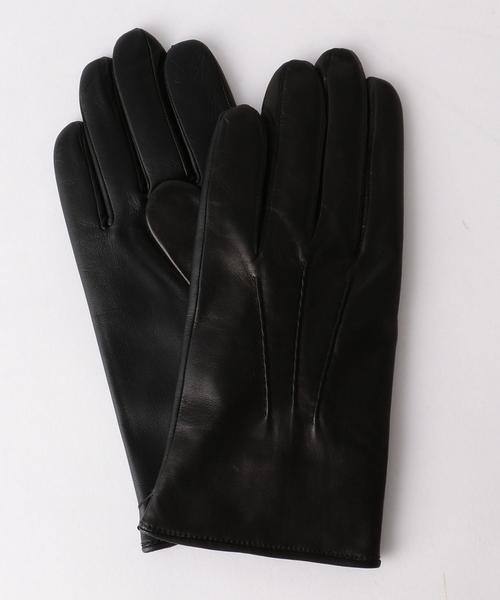 Gloves（グローブス）の「＜GLOVES＞ LAMB GLOVES/手袋 ◆（手袋・メンズ・ブラック/ブラウン・MEDIUM/SMALL）」の2枚目の写真