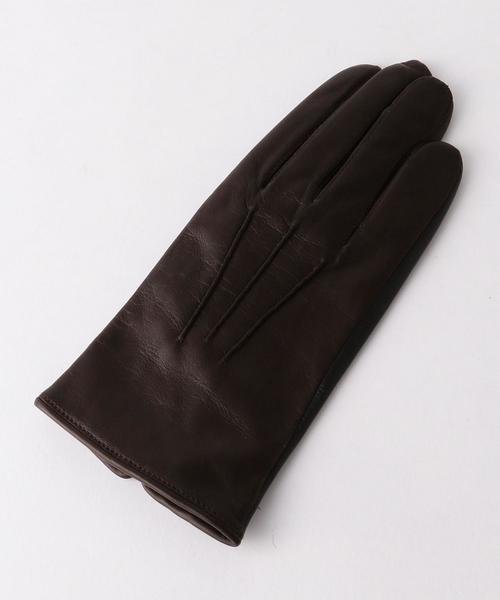 Gloves（グローブス）の「＜GLOVES＞ LAMB GLOVES/手袋 ◆（手袋・メンズ・ブラック/ブラウン・MEDIUM/SMALL）」の3枚目の写真