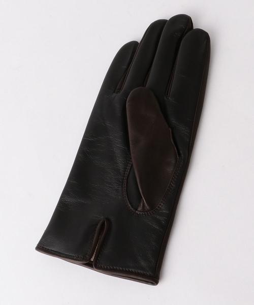 Gloves（グローブス）の「＜GLOVES＞ LAMB GLOVES/手袋 ◆（手袋・メンズ・ブラック/ブラウン・MEDIUM/SMALL）」の4枚目の写真