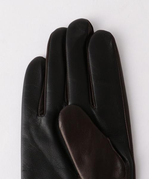 Gloves（グローブス）の「＜GLOVES＞ LAMB GLOVES/手袋 ◆（手袋・メンズ・ブラック/ブラウン・MEDIUM/SMALL）」の5枚目の写真