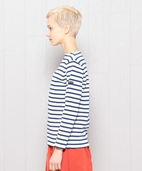 SAINT JAMES（セントジェームス）の「＜SAINT JAMES＞OUESSANT BORDER 18SS/カットソー（Tシャツ/カットソー・レディース・イエロー/ライム/ネイビー/オレンジ・3/1）」の6枚目の写真