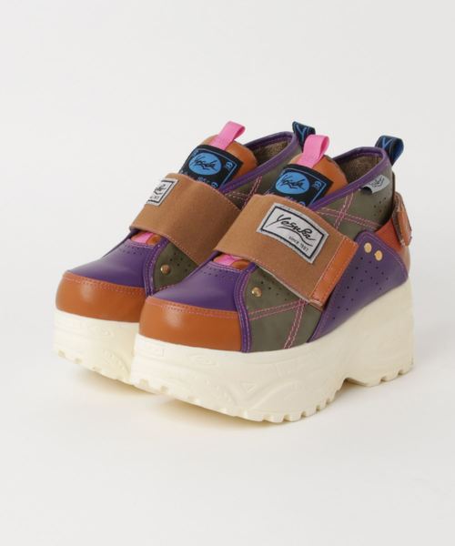 YOSUKE（ヨースケ）の「「YOSUKE/ヨースケ」厚底ベルティッドスニーカー（スニーカー・レディース・ホワイト/ブラック/シルバー/パープル系その他/ピンク系その他/ブラック×ホワイト・23/24/22.5/24.5/23.5）」の5枚目の写真