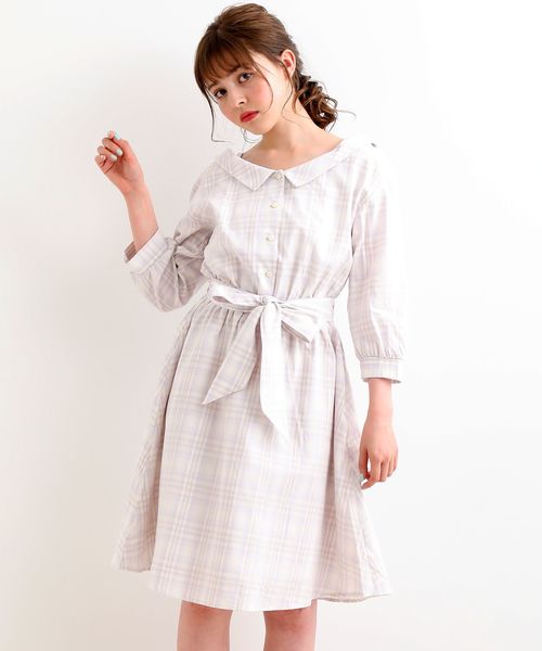 Majestic Legon マジェスティックレゴン の 2wayチェックシャツワンピース シャツワンピース Wear
