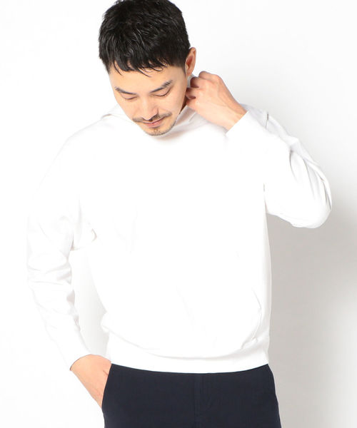 SBTRACT(サブトラクト)の「SBTRACT: フリース マシン パーカー(パーカー・メンズ・ネイビー/ベージュ/ホワイト・SMALL/MEDIUM/LARGE)」の1枚目の写真