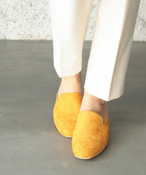 SESTO(セスト)の「スクエアトゥのバブーシュローヒールスリッパミュ-ルサンダル(サンダル・レディース・ブラック系その他/グリーン/ゴールド/ホワイト/ブラック/ベージュ/ブルー/イエロー・LL/L/3L/S/M)」の7枚目の写真