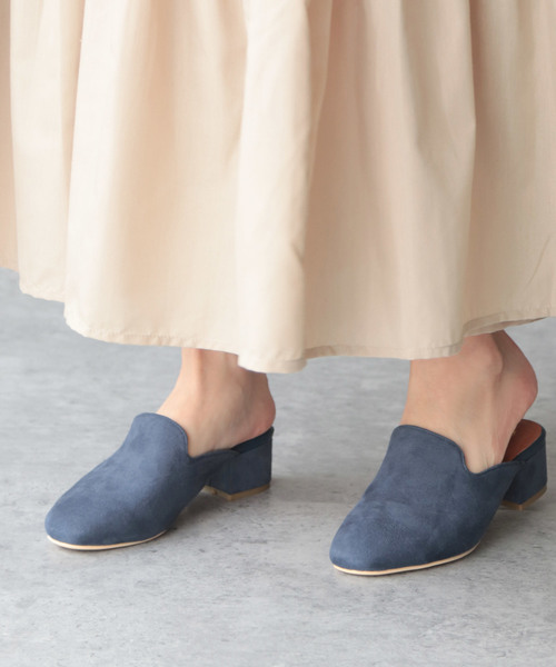 SESTO(セスト)の「スクエアトゥのバブーシュローヒールスリッパミュ-ルサンダル(サンダル・レディース・ブラック系その他/グリーン/ゴールド/ホワイト/ブラック/ベージュ/ブルー/イエロー・LL/L/3L/S/M)」の6枚目の写真