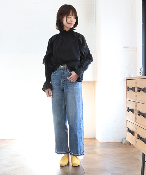 SESTO(セスト)の「スクエアトゥのバブーシュローヒールスリッパミュ-ルサンダル(サンダル・レディース・ブラック系その他/グリーン/ゴールド/ホワイト/ブラック/ベージュ/ブルー/イエロー・LL/L/3L/S/M)」の10枚目の写真