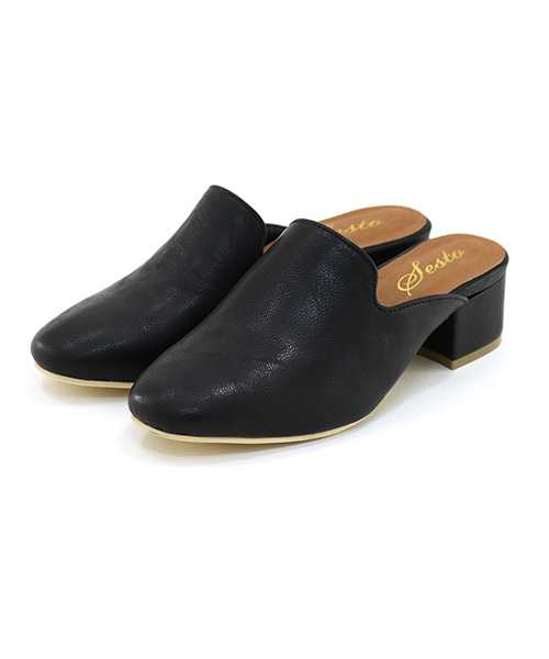 SESTO(セスト)の「スクエアトゥのバブーシュローヒールスリッパミュ-ルサンダル(サンダル・レディース・ブラック系その他/グリーン/ゴールド/ホワイト/ブラック/ベージュ/ブルー/イエロー・LL/L/3L/S/M)」の19枚目の写真