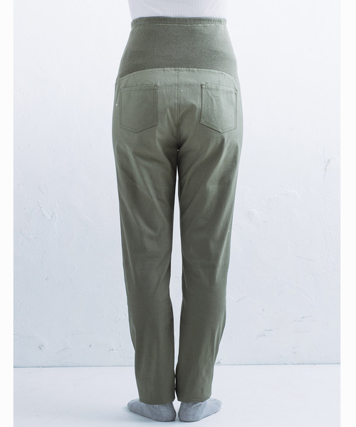 フェリシモMama（フェリシモママ）の「リブ　イン　コンフォート　お腹をしめつけずサポート！　ソフトフィットリブのマタニティパンツ〈デニム〉（マタニティウェア/グッズ・レディース・インディゴブルー・LARGE/MEDIUM/SMALL/NM/NS）」の6枚目の写真