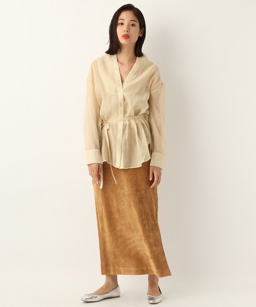 A part by(アパートバイ)の「TePeブサムLシャツ 804978(シャツ/ブラウス・レディース・ブラック/キナリ・FREE)」の18枚目の写真