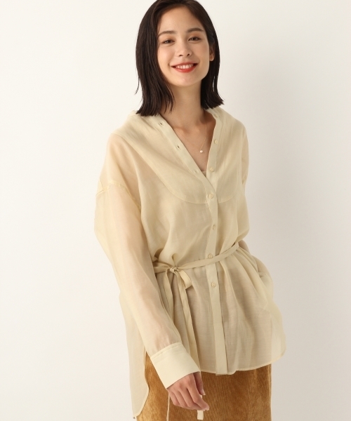 A part by(アパートバイ)の「TePeブサムLシャツ 804978(シャツ/ブラウス・レディース・ブラック/キナリ・FREE)」の20枚目の写真