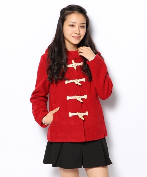 WEGO(ウィゴー)の「WEGO/ショートダッフルコート(ダッフルコート・レディース・レッド/ネイビー/キャメル・MEDIUM/LARGE)」の15枚目の写真