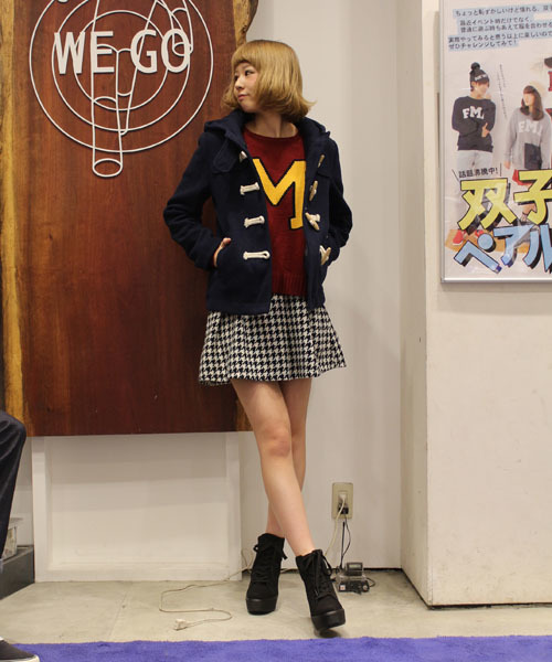 WEGO(ウィゴー)の「WEGO/ショートダッフルコート(ダッフルコート・レディース・レッド/ネイビー/キャメル・MEDIUM/LARGE)」の16枚目の写真