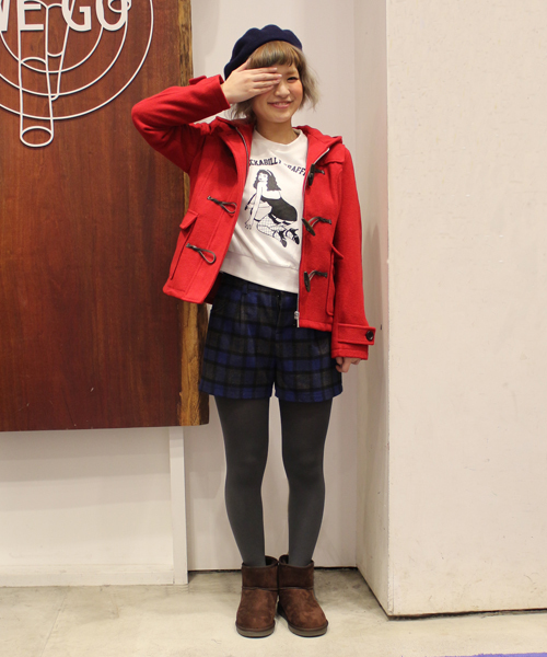 WEGO(ウィゴー)の「WEGO/ショートダッフルコート(ダッフルコート・レディース・レッド/ネイビー/キャメル・MEDIUM/LARGE)」の17枚目の写真