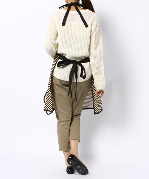 TOCCA（トッカ）の「ＳＴＲＩＰＥＤ　ＡＰＲＯＮエプロン（その他・レディース・ブラック系5・F）」の10枚目の写真
