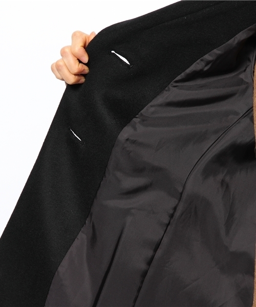 UNITED ARROWS(ユナイテッドアローズ)の「□UAB W/N DB-FACE コート(その他アウター・レディース・ブラック/ベージュ/ロイヤルブルー・36/38/40)」の11枚目の写真