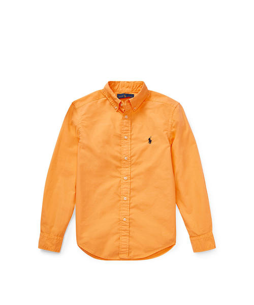 POLO RALPH LAUREN CHILDRENSWEAR（ポロ ラルフ ローレン チルドレンズウェア）の「コットン ポプリン シャツ（シャツ/ブラウス・キッズ・オレンジ/ブルー系9/ロイヤルブルー・SMALL/MEDIUM/LARGE/X-LARGE）」の4枚目の写真