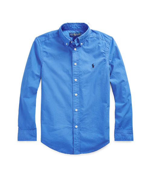 POLO RALPH LAUREN CHILDRENSWEAR（ポロ ラルフ ローレン チルドレンズウェア）の「コットン ポプリン シャツ（シャツ/ブラウス・キッズ・オレンジ/ブルー系9/ロイヤルブルー・SMALL/MEDIUM/LARGE/X-LARGE）」の2枚目の写真