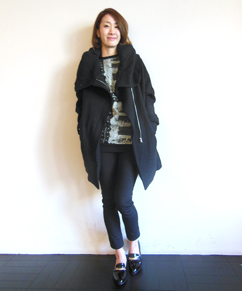 WHO'S WHO gallery（フーズフーギャラリー）の「【DRESSCAMP×WHO'S WHO gallery】クルースウェット（スウェット・レディース・ブラック・FREE）」の9枚目の写真