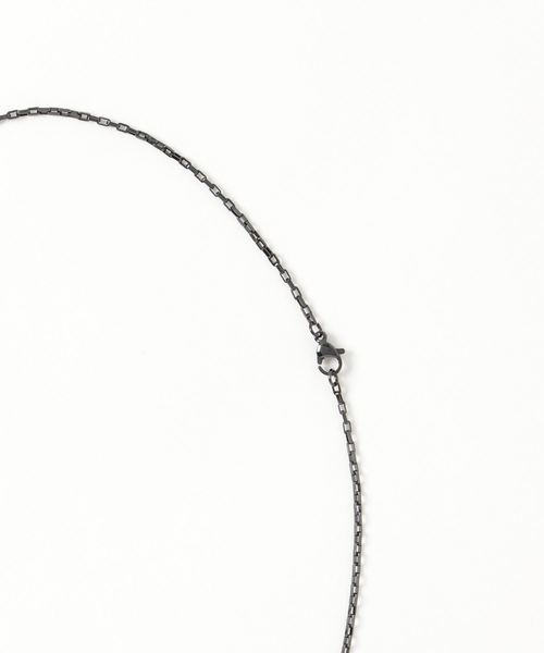 Anthe（アンテ）の「Anthe / stainless necklacce chain square type（ネックレス・メンズ・ブラック/シルバー/ゴールド・FREE）」の9枚目の写真