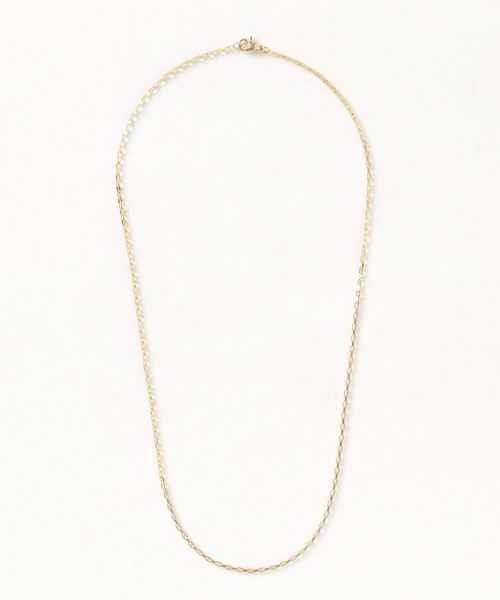 Anthe（アンテ）の「Anthe / stainless necklacce chain square type（ネックレス・メンズ・ブラック/シルバー/ゴールド・FREE）」の3枚目の写真
