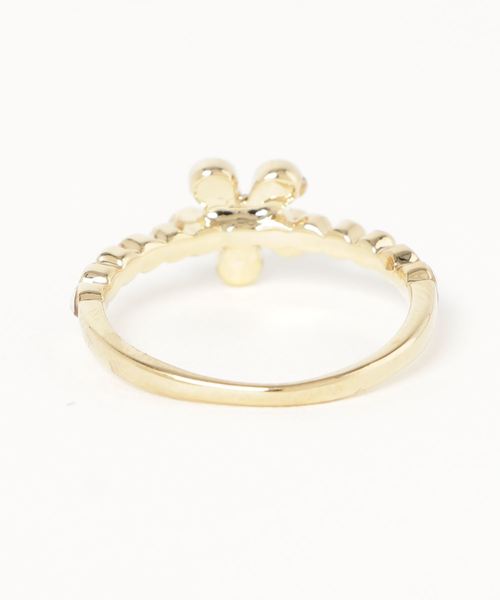 カヤ（カヤ）の「【カヤ】小花リング（リング・レディース・ベージュ/ブラック/ブルー/レッド/ホワイト/イエロー・FREE）」の7枚目の写真