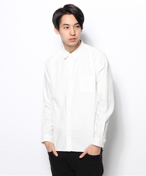 AMERICAN RAG CIE（アメリカンラグシー）の「AMERICAN RAG CIE スリムオックスフォードシャツ 107-ANB-M141-SH022∴（シャツ/ブラウス・メンズ・ネイビー/イエロー/ホワイト/グリーン・3/1/2）」の15枚目の写真