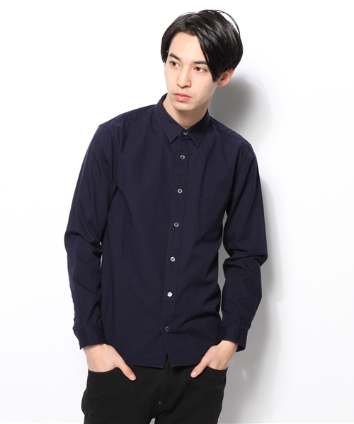 AMERICAN RAG CIE（アメリカンラグシー）の「AMERICAN RAG CIE スリムオックスフォードシャツ 107-ANB-M141-SH022∴（シャツ/ブラウス・メンズ・ネイビー/イエロー/ホワイト/グリーン・3/1/2）」の17枚目の写真