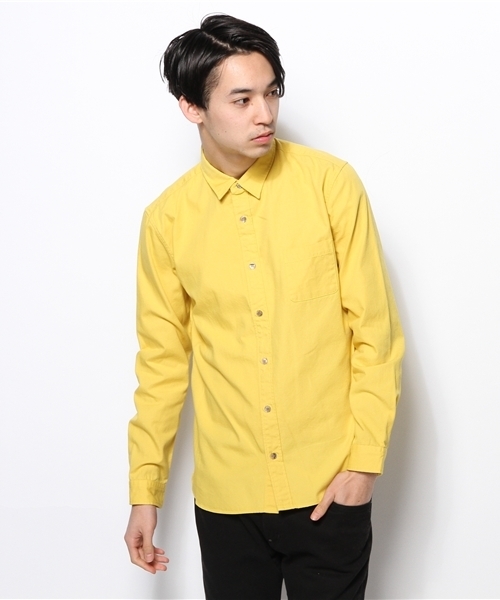 AMERICAN RAG CIE（アメリカンラグシー）の「AMERICAN RAG CIE スリムオックスフォードシャツ 107-ANB-M141-SH022∴（シャツ/ブラウス・メンズ・ネイビー/イエロー/ホワイト/グリーン・3/1/2）」の18枚目の写真