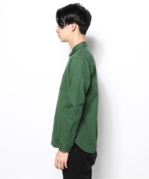 AMERICAN RAG CIE（アメリカンラグシー）の「AMERICAN RAG CIE スリムオックスフォードシャツ 107-ANB-M141-SH022∴（シャツ/ブラウス・メンズ・ネイビー/イエロー/ホワイト/グリーン・3/1/2）」の6枚目の写真