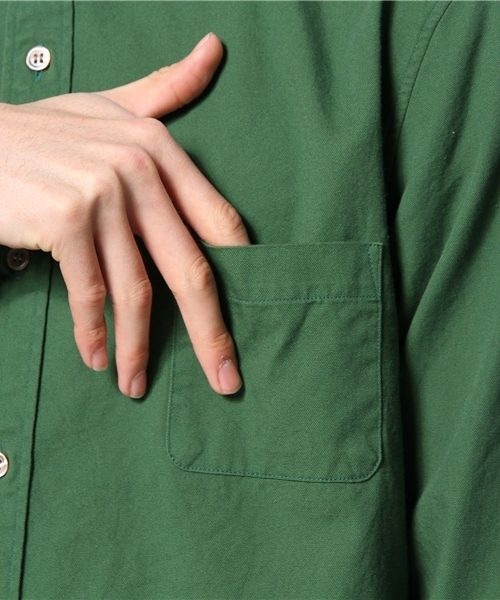 AMERICAN RAG CIE（アメリカンラグシー）の「AMERICAN RAG CIE スリムオックスフォードシャツ 107-ANB-M141-SH022∴（シャツ/ブラウス・メンズ・ネイビー/イエロー/ホワイト/グリーン・3/1/2）」の9枚目の写真