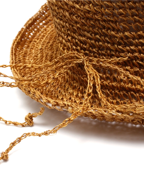 BEAMS BOY(ビームスボーイ)の「BEAMS BOY / アバカ クロッシェ HAT(ハット・レディース・ベージュ・ONE SIZE)」の4枚目の写真