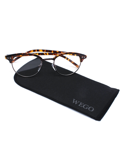 WEGO（ウィゴー）の「WEGO/ボストンブロータイプ（メガネ・メンズ・ブラック/ブラウン系その他・FREE）」の9枚目の写真