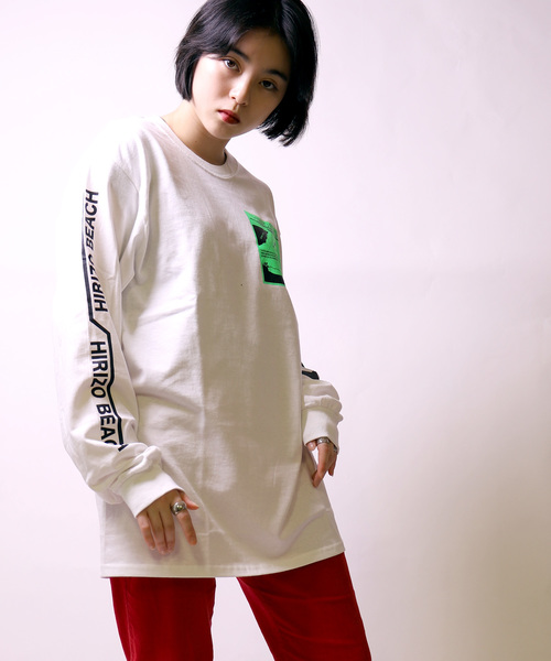 GLUTTONOUS(グルトン)の「【GLUTTONOUS/ グルトン】 袖プリント ビッグシルエット ロンT(ヒリゾ)(Tシャツ/カットソー・メンズ・ホワイト/ブラック/カーキ・S/M/L/XL/XXL)」の21枚目の写真