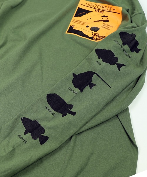 GLUTTONOUS(グルトン)の「【GLUTTONOUS/ グルトン】 袖プリント ビッグシルエット ロンT(ヒリゾ)(Tシャツ/カットソー・メンズ・ホワイト/ブラック/カーキ・S/M/L/XL/XXL)」の17枚目の写真
