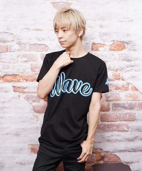 おしゃれスタ（オシャレスタ）の「ネオンカラープリントクルーネックTシャツ(KU)（Tシャツ/カットソー・メンズ・ピンク/イエロー/ブルー・M/L）」の12枚目の写真