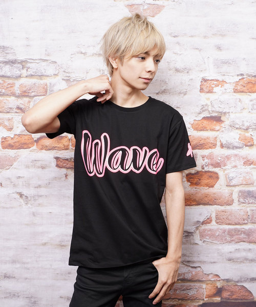 おしゃれスタ（オシャレスタ）の「ネオンカラープリントクルーネックTシャツ(KU)（Tシャツ/カットソー・メンズ・ピンク/イエロー/ブルー・M/L）」の9枚目の写真