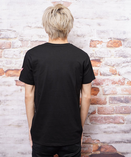 おしゃれスタ（オシャレスタ）の「ネオンカラープリントクルーネックTシャツ(KU)（Tシャツ/カットソー・メンズ・ピンク/イエロー/ブルー・M/L）」の7枚目の写真