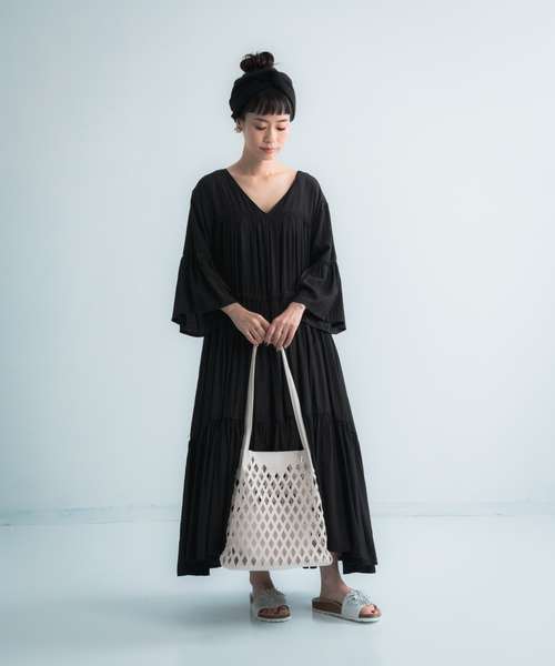 Libra Cue(リブラ キュー)の「【Libra】合皮メッシュショルダーBAG(ショルダーバッグ・レディース・ホワイト/ブラック/ベージュ・FREE)」の10枚目の写真