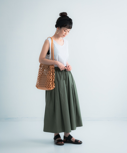 Libra Cue(リブラ キュー)の「【Libra】合皮メッシュショルダーBAG(ショルダーバッグ・レディース・ホワイト/ブラック/ベージュ・FREE)」の16枚目の写真