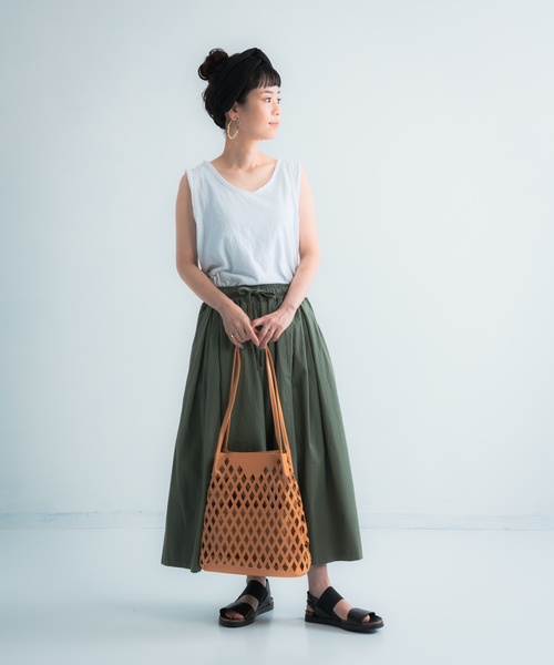 Libra Cue(リブラ キュー)の「【Libra】合皮メッシュショルダーBAG(ショルダーバッグ・レディース・ホワイト/ブラック/ベージュ・FREE)」の17枚目の写真