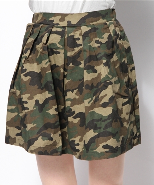 WEGO（ウィゴー）の「WEGO/迷彩柄フレアスカート（スカート・レディース・その他1・FREE）」の4枚目の写真